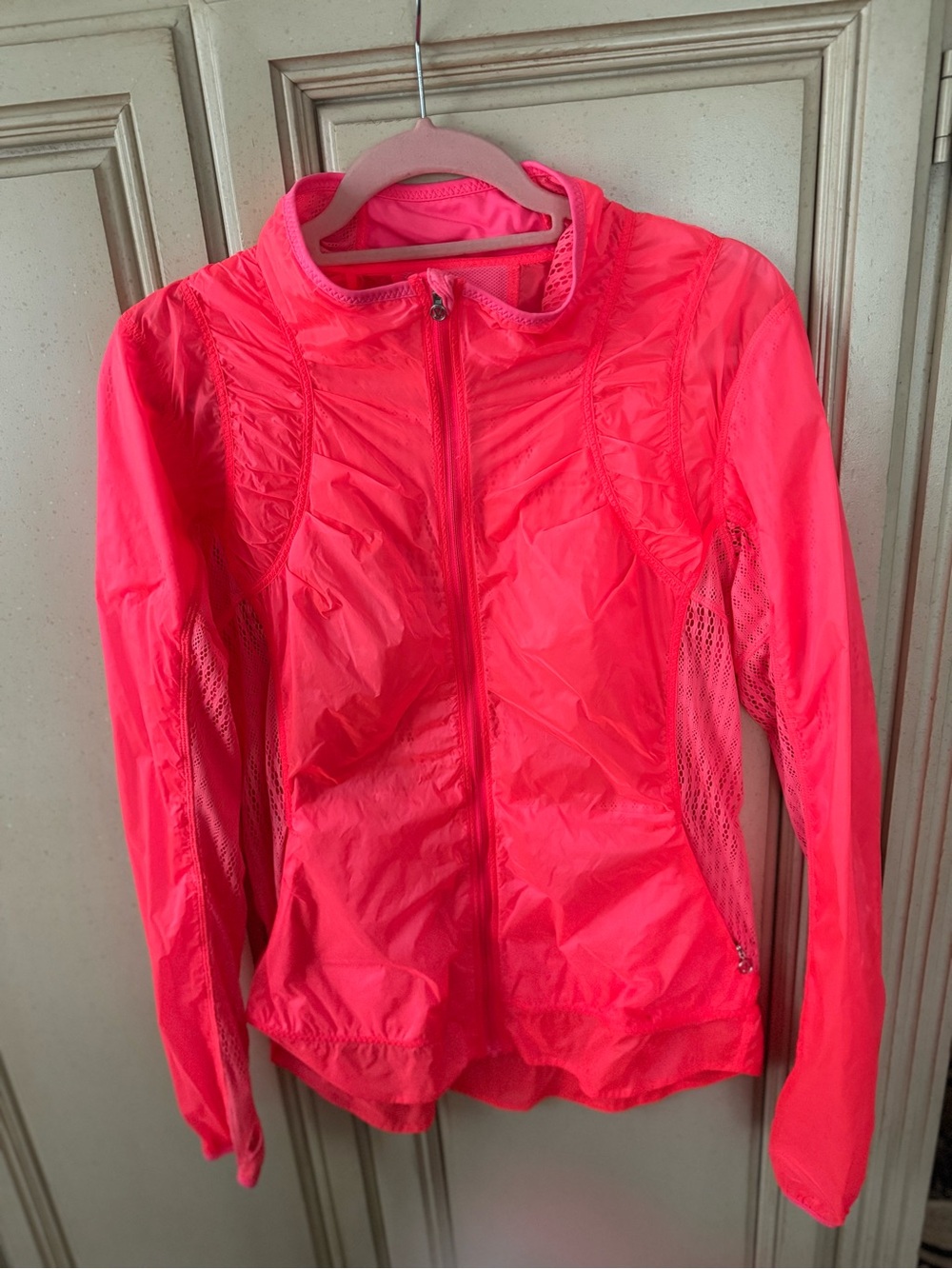 Women’s Neon Pink Lightweight Zip-Front Jacket
